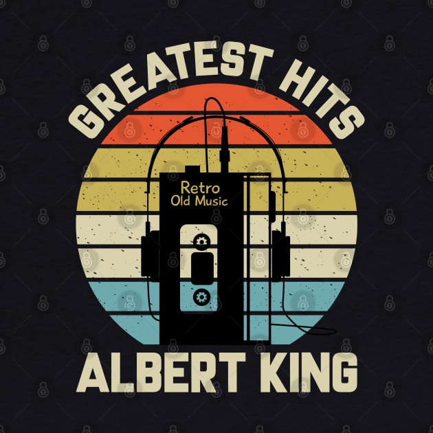 Greatest Hits Albert Retro Walkman King Vintage Art by Dinosaur Mask Store